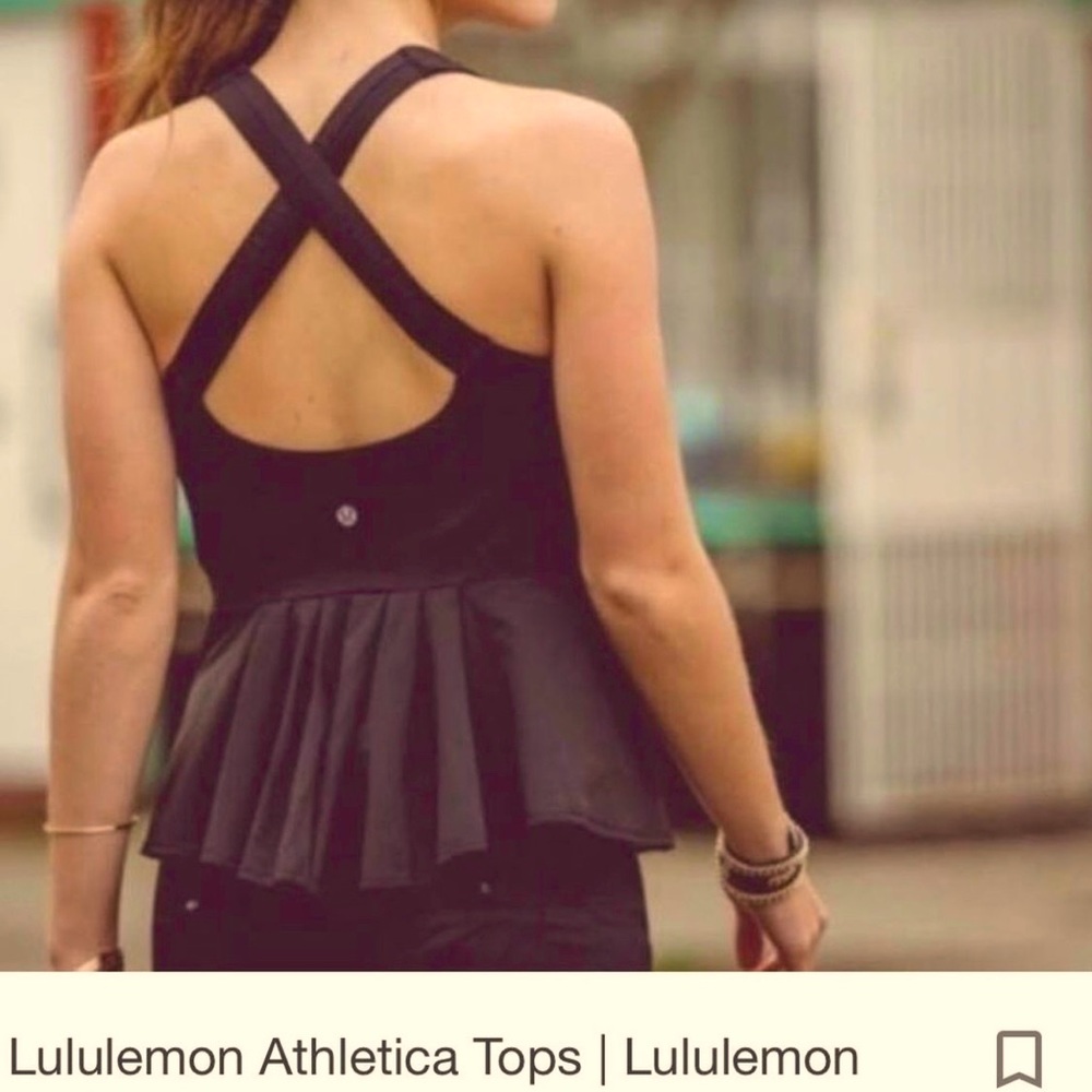 Limited edition sold out Lululemon Peplum Top